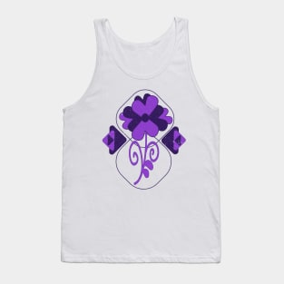 Purple flower with a rounded shape Tank Top